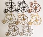 Penny Farthing Bicyle Die-Cuts (gold, brown and copper mix - Pack Of 8)