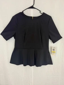Alfani Damenbluse schwarz Schößchen - Größe Petite Medium (PM) - neu mit Etikett - Bild 1 von 15