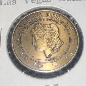 Vintage pocket coin- Lucky Las Vegas Dollar Show Girl C&J Creations 1984 New BU - Picture 1 of 4