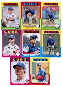 2024 TOPPS HERITAGE BASE TEAM SET CHICAGO CUBS MOREL STEELE - Picture 1 of 2