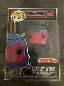 Funko Pop! Scarlet Witch #986 WandaVision Black Light Target + Protector NIB - Bild 1 von 6