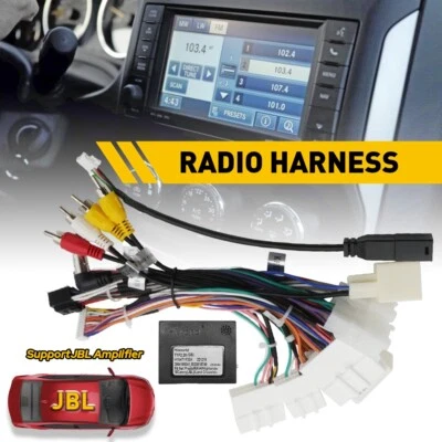 New Car Stereo Radio Power Harness Cable Wire Adapter Support JBL AMP For Toyota - Image 1 of 4