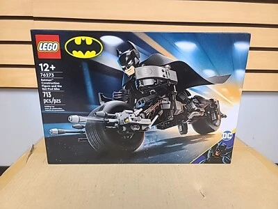 Nuevo LEGO Super Heroes: Figura de construcción de Batman y la bicicleta Bat-Pod (76273) Foto 1 de 4