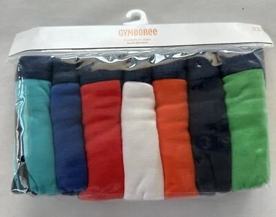 Roupa íntima masculina Gymboree tamanho médio 7-8 cuecas pacote com 7. Novo com etiquetas. De volta às aulas. - Imagem 1 de 2