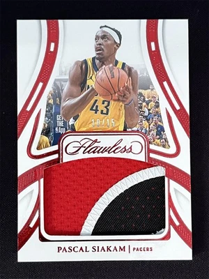 2023-24 Panini Flawless Pascal Siakam #PAT-SIA Ruby Jersey Patch Pacers /15 - Image 1 of 2