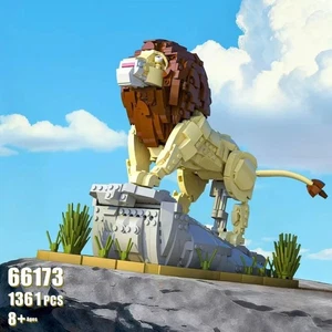 Juguete de ladrillo de construcción Mufasa El Rey León 1361 piezas - Imagen 1 de 5