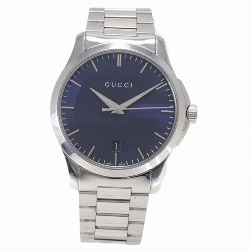 Orologio Gucci G Timeless 126.4 Quarzo Quadrante Navy Uomo GZl17zmz