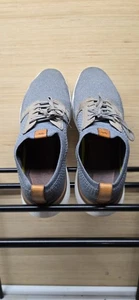 Wolf & Shepherd Swiftknit Herren Größe 10 Derby Oxford grau weiß Strick elegante Schuhe - Bild 1 von 6