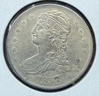 1837 CAPPED BUST HALF DOLLAR AU ALMOST UNCIRCULATED SILVER COIN TCCCX DMR 1837 CAPPED BUST HALF DOLLAR AU ALMOST UNCIRCULATED SILVER COIN TCCCX DMR