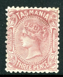 Tasmania 1878  Australia QV 3p Pale Red Brown SG #146 Perf 11½ Mint W28 - Picture 1 of 6