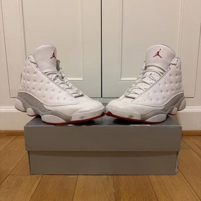 Air Jordan 13 Retro Blanco Verdadero Rojo Lobo Gris Hombre 11.5 con Caja 414571 160 Foto 1 de 4