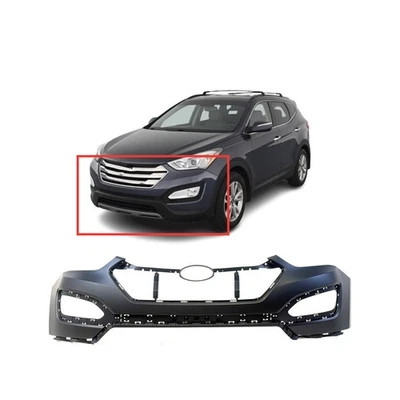 Cubierta de parachoques fascia para Hyundai Santa Fe Base SE 2013-2016 delantera superior imprimada Foto 1 de 4