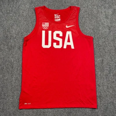 Camiseta sin mangas del equipo olímpico de Estados Unidos para hombre mediana Nike Dri Fit Olimpiadas EE. UU. Foto 1 de 4