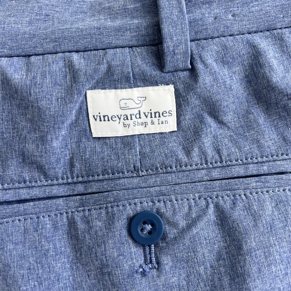 Pantalones Cortos Vineyard Vines Para Hombres 44B Azul Breaker Chino Absorbente Elástico Golf Foto 1 de 4