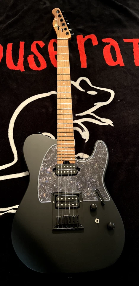 Charvel Pro-Mod So-Cal Style 2 24 HH HT CM 电吉他缎面黑色 — 第 1/4 张图片