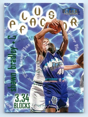 1998-99 Fleer Tradition #138 Shawn Bradley Plus Factor Dallas Mavericks - Image 1 of 2