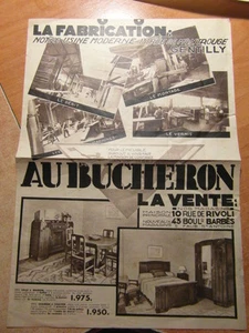 Brochure Prospect AU BUCHERON Fabricant de Meubles ART DECO vers 1935 - Picture 1 of 2