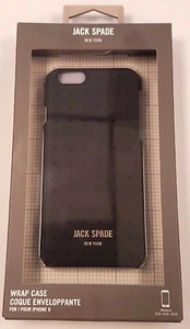 Jack Spade JSIPH-001-PBLK Wrap Case for iPhone 6 - Black NEW - Picture 1 of 3
