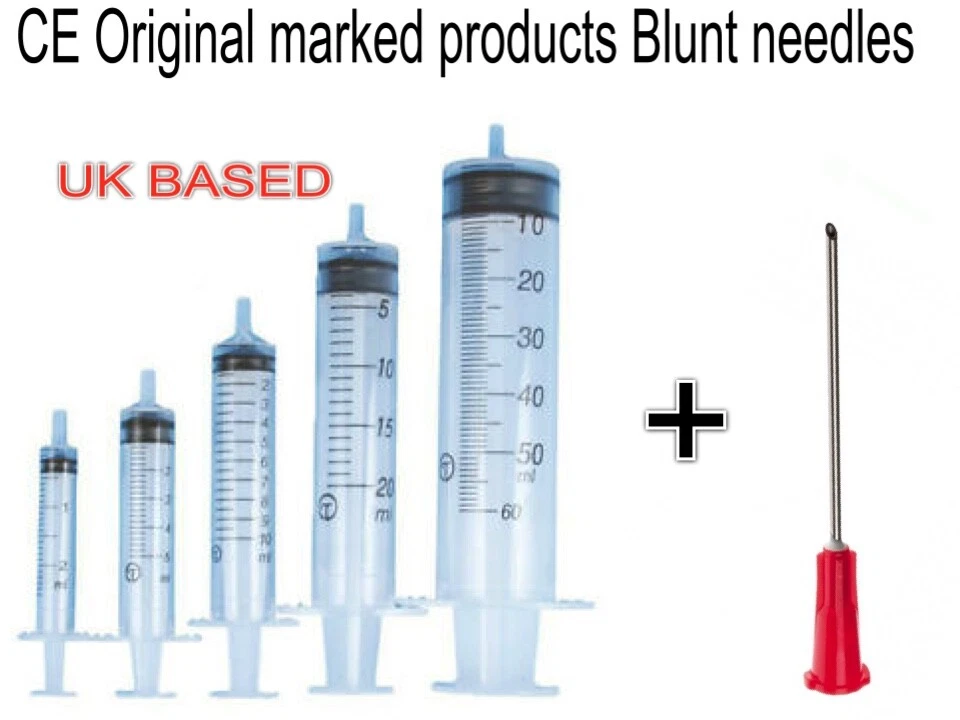 1 ml BBraun syringe + BLUNT sterile blister sealed needle CE marked ink liquid - Image 1 of 1