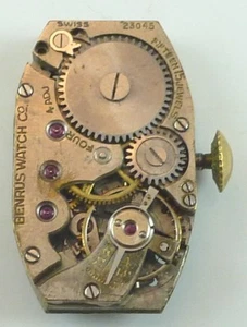 Vintage Benrus Mechanical Wristwatch Movement -  Parts / Repair - Picture 1 of 5