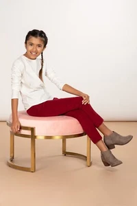 New YMI Girls Size 10 Stretch Corduroy Skinny Jeans, Mid-Rise Casual Ankle Pants - Picture 1 of 5