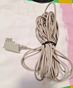 8m DSL Flachkabel für Fritzbox Speedport Easybox TAE RJ45 weiß VDSL ADSL - Bild 1 von 1