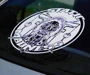Static Madness Rear Window Decal Car Sticker Banner JDM Vinyl Graphic Kanji Low - Picture 1 of 3