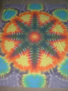Tie-Dye halber Doppelblatt Wandteppich: 52" x 64" - Bild 1 von 2