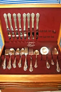 Chalice Harmony Vintage Oneida Rogers Silverplate Flatware Set, 54 Pieces - Picture 1 of 5
