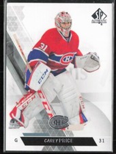 2013-14 SP Authentic #65 Carey Price Montreal Canadiens