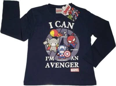 Marvel Comics Avengers Langarmshirt T-Shirt Shirt Jungen Gr. 104 - 140