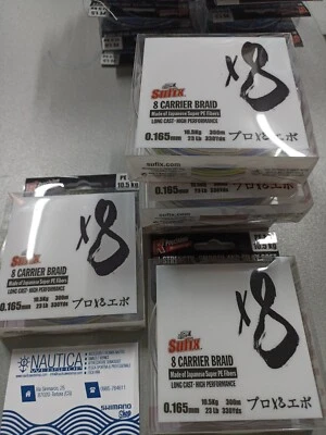 SUFIX X8 MULTIFIBRA TRECCIATO 0,165 MULTICOLOR DA 300 MT - Immagine 1 di 2