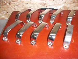 10 x SCHUBLADEN GRIFF RETRO VERNICKELT INDUSTRIE DESIGN SCHRANK MÖBELGRIFF - Picture 1 of 6