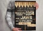 Jaws Clapperboard Poster Print. Jaws A3 Size.