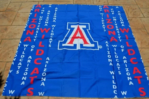 University of Arizona Wildcats 70 x 72 banner man cave garage basketball display Cover