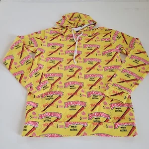 Backwoods Mild N Natural All Over Print Hoodie Size Large Unisex Yellow EUC - Picture 1 of 8