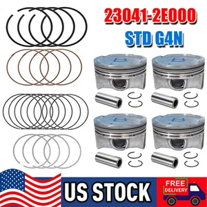 STD Pistons 23041-2E000 for Hyundai Elantra Tucson Kia Soul 1.8 2.0L G4NA - Picture 1 of 14