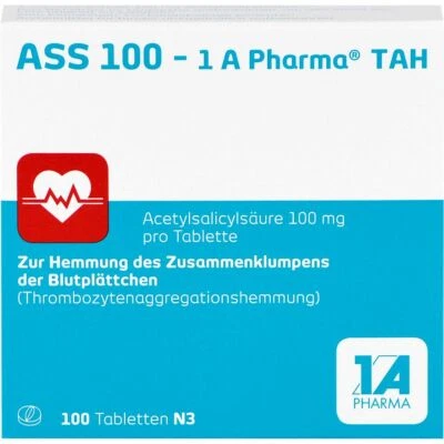 1 A PHARMA GMBH ASS 100-1A Pharma TAH Tabletten 100 St PZN06312077