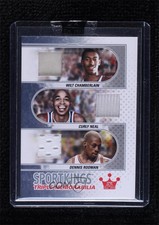 2010 Sportkings Series D Triple Memorabilia Silver Wilt Chamberlain Curly Neal