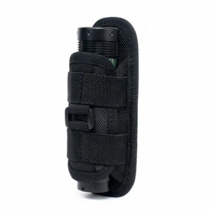 Tactical 360 Degrees Rotatable Flashlight Pouch Holster Torch Duty Belt Holder - Picture 1 of 11