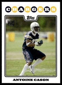 2008 Topps Antoine Cason Rookie San Diego Chargers #430 - Picture 1 of 2