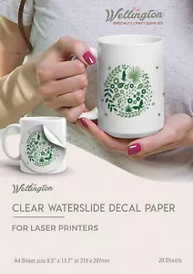 Waterslide Decal Paper Laser Clear 20 Sheets A4 Size Laser - Clear - Picture 1 of 7