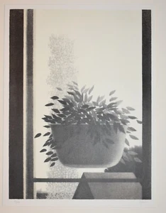 Artista estadounidense listado Robert Kipniss, litografía original firmada cesta hangin - Imagen 1 de 8