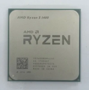 AMD Ryzen 5 1400 Desktop CPU Processor R5 Socket AM4 YD1400BBM4KAE Quad-core - Picture 1 of 3