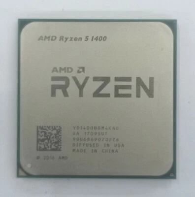 AMD Ryzen 5 1400 Desktop CPU Processor R5 Socket AM4 YD1400BBM4KAE Quad-core - Image 1 of 3
