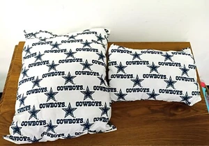 Set Of 2 Dallas Cowboys Throw Pillows - 1 Big, 1 Small - NFL Football - Picture 1 of 3