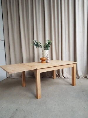 Mesa de centro extensible estilo rústico de roble macizo Scandi retro R585 de colección Foto 1 de 4
