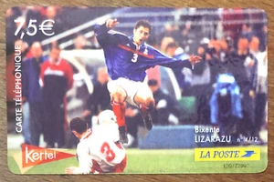 KERTEL FOOTBALL LIZARAZU LA POSTE CARTE PREPAYÉE PREPAID TÉLÉCARTE PHONE CARD - Picture 1 of 2