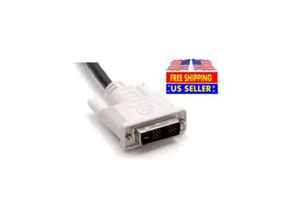 NEW 5FT DVI Male to Male DVI-D Single Link 18+1 Pin Computer Monitor PC Cable - Image 1 of 3