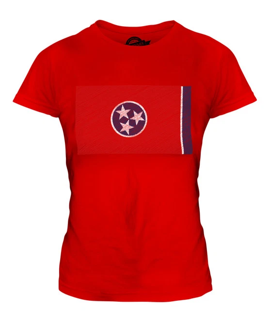 CAMISETA TENNESSEE STATE SCRIBBLE FLAG DAMAS TOP REGALO FÚTBOL TENNESSEO Foto 1 de 1